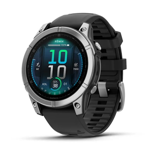 PAMETNI SAT GARMIN FENIX E - 47 mm, AMOLED, Nehrđajući čelik