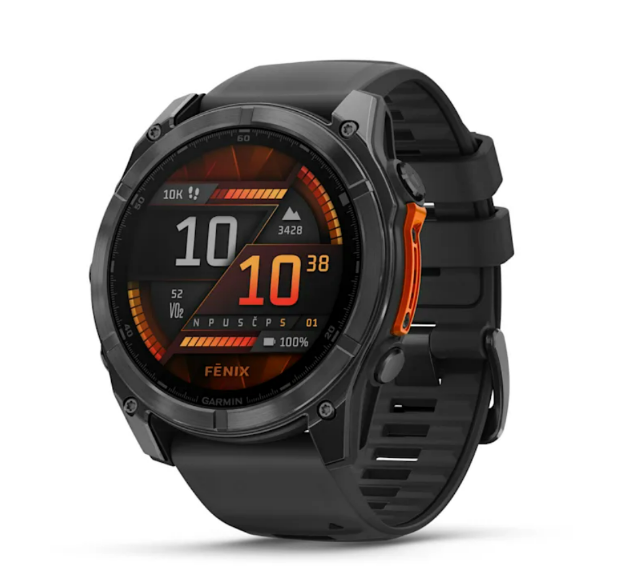 PAMETNI SAT GARMIN FENIX 8 - 51 mm, AMOLED, Tamnosivi